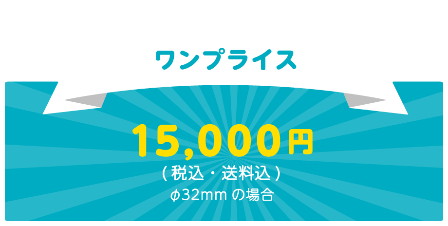 ワンプライス15,000円(税別・送料込み)